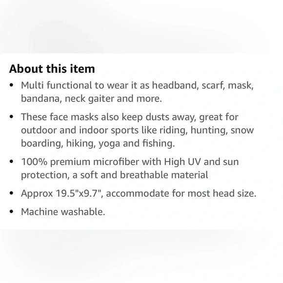 FREE 🆕🐝Adult | Multi Functional  Gaiter - Picture 5 of 13